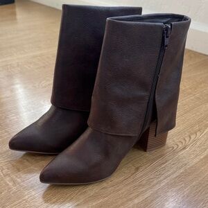 Chic Brown Heeled Boots for Women